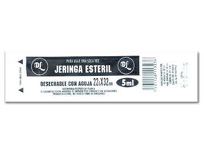 Jeringa desechable DL 5 mL negra